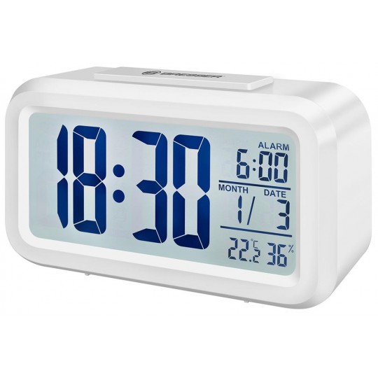Часы настольные Bresser MyTime Duo LCD, белые модель 74602 от Bresser