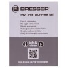 Радио с будильником и термометром Bresser MyTime Sunrise Bluetooth, черное модель 74663 от Bresser