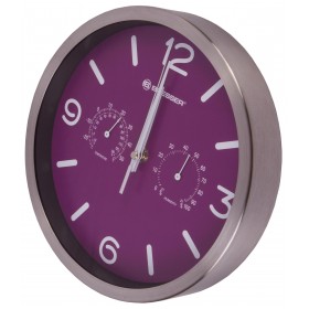 Часы настенные Bresser MyTime ND DCF Thermo/Hygro, 25 см, фиолетовые модель 76445 от Bresser