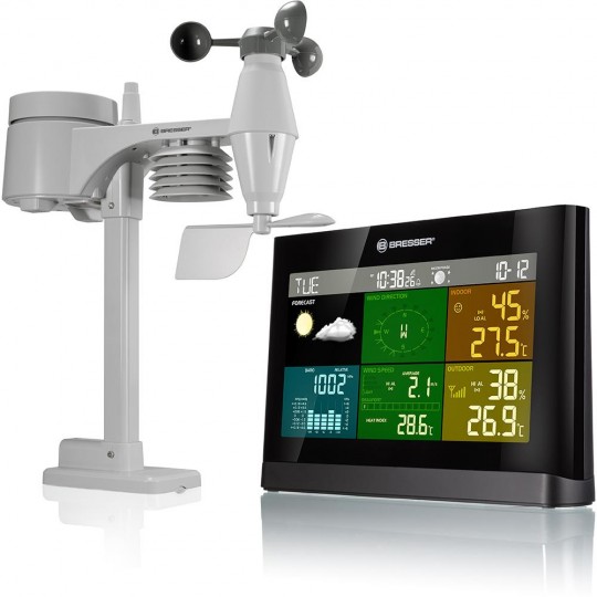 Метеостанция Bresser Comfort «5 в 1» с цветным дисплеем, белая модель 76456 от Bresser
