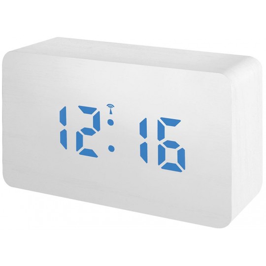 Часы Bresser MyTime W Color LED Blue, белые модель 77161 от Bresser