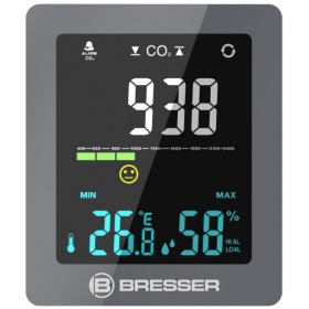 Гигрометр Bresser Air Quality Smile с датчиком CO2, серый