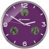 Часы настенные Bresser MyTime io NX Thermo/Hygro, 30 см, фиолетовые модель 76464 от Bresser