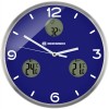 Часы настенные Bresser MyTime io NX Thermo/Hygro, 30 см, синие модель 76465 от Bresser