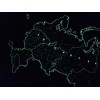 Карта Российской Федерации, светящаяся в темноте, настенная, сувенирное издание модель 72299 от